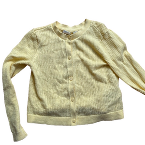 Gap pale yellow cardigan
